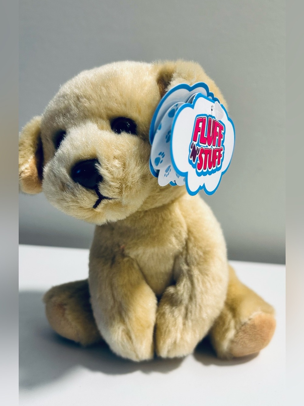 Fluff Stuff Plush Puppy “Rusty” – 6.5” Stuffed Dog with Original Tags